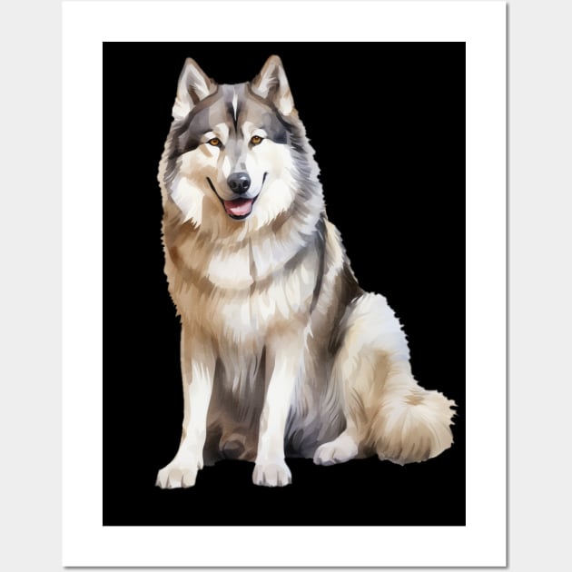 Alaskan Malamute Wall Art by DavidBriotArt